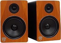 Rockville APM8C 8" 2-Way 500W Active/Powered USB Studio Monitor Speakers Pair, Cherrywood